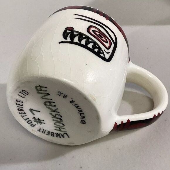 Vintage David Lambert Potteries Mug #7 HOUSK'ANA First Nations Haida 1960s - Picture 2 of 4